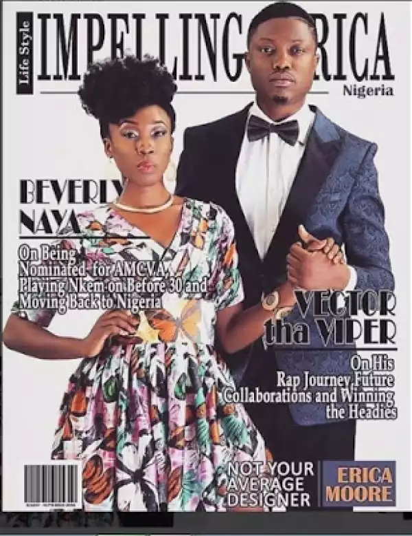 Photos: Rapper Vector And Actress Beverly Naya Cover Impelling Magazine